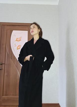 Пальто жіноче чорне🩶