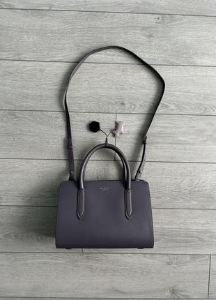 Шкіряна сіра сумка radley london редли кожаная серая сумочка оригинал