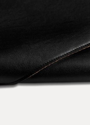 Короткое платье zw collection из искусственной кожи платье10 фото