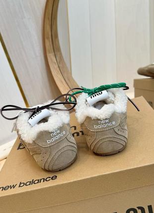 Зимние кеды кроссовки в стиле miu miu new balance6 фото