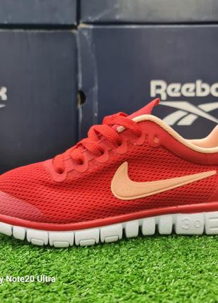 Женские беговые кроссовки nike free 3.0 розовые 486988-521 38-41р