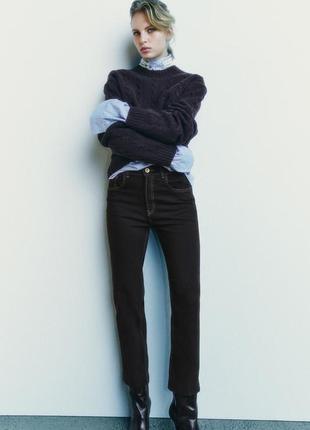 Джинси zw collection bootcut укорочений з високою посадкою