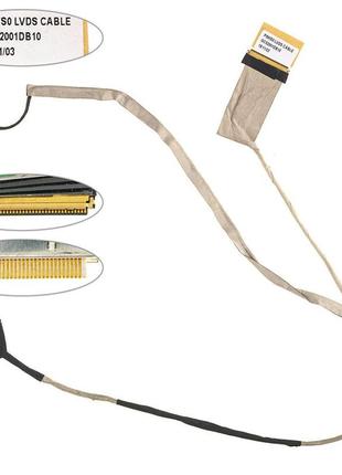 Б.у.шлейф матриці для ноутбука acer (as: 5750, 5755, gw: nv55, nv57, pb: ts11, ts44), led, роз'єм під камеру (dc020017k10)