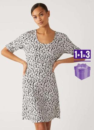 🥰 платье в цветочек m&s 14 вискоза