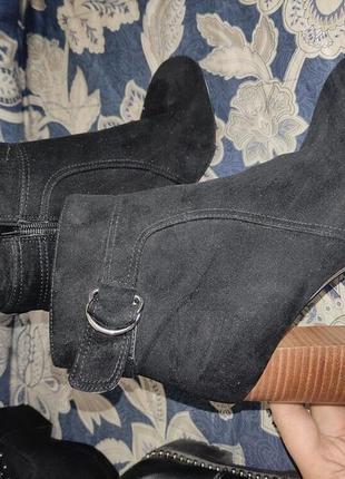 Papaya 36p ботильоны из искусственной замши в отличном состоянии