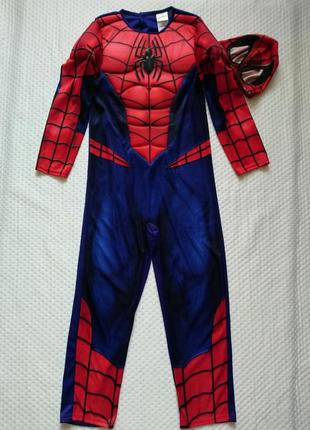 Карнавальний костюм спайдермен з маскою spiderman marvel 7-8 років