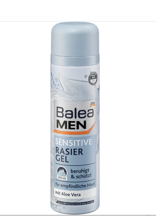 Гель для гоління дуже чутливої шкіри balea men rasiergel sensitive, 200 ml