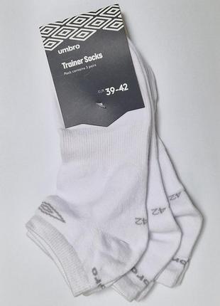 Набор 3 пары спортивные короткие носки umbro3 фото