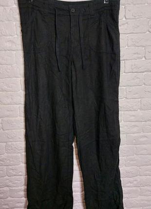 Фирменные льняные брюки штаны