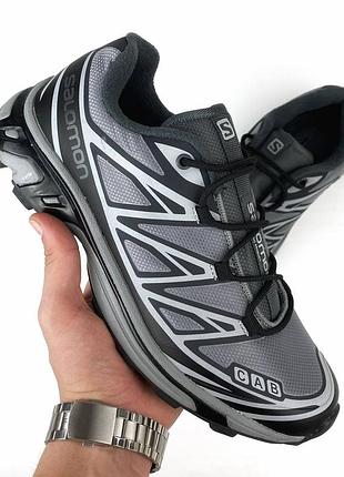 Зимові кросівки чоловічі salomon xt-6 black goretex вологозахисні + термо до -21💦