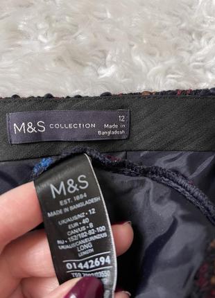 Спідниця твідова в клітинку m&s р.1210 фото