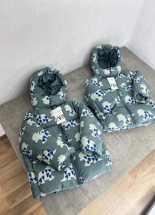Куртка zara еко пух, пуховик
