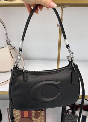 Сумка брендовая coach teri shoulder bag кожа оригинал на подарок