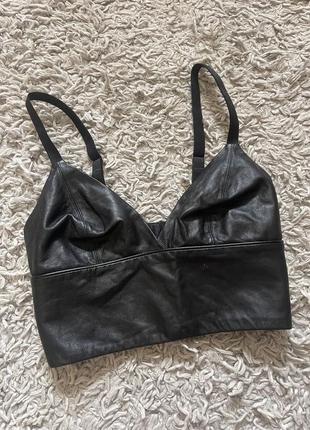 Шкіряний топ intimissimi