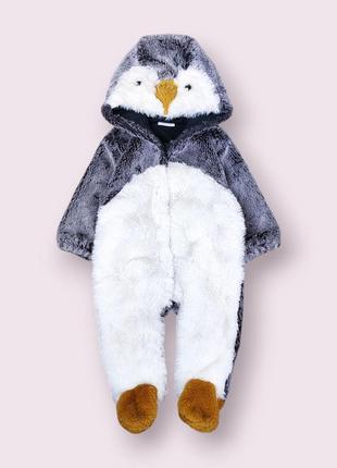 Детский плюшевый комбинезон next пингвин человечек для новорожденных размер 6 месяцев 68 см