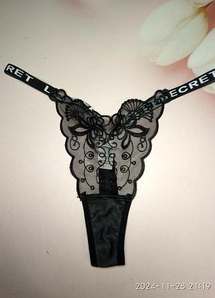 Нові кружевні трусики стринги розмір l
