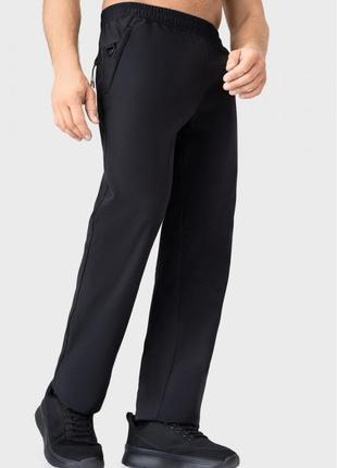 Брюки чёрные прямые avecs softshell 50437