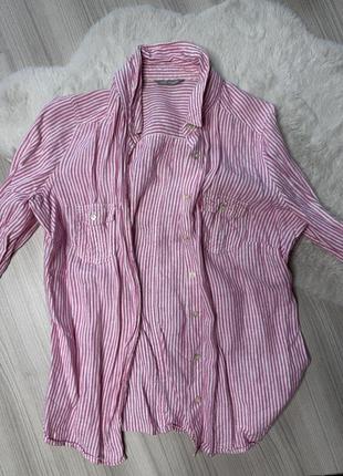 Жіноча рожева сорочка ( рубашка )