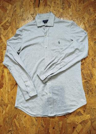 Котонова рубашка сорочка polo ralph lauren