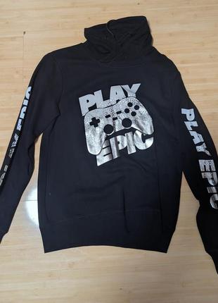 Черная толстовка геймера на 12-14р