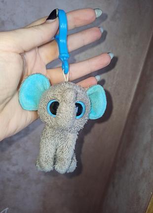 Брелок мягкая игрушка глазистик слоник