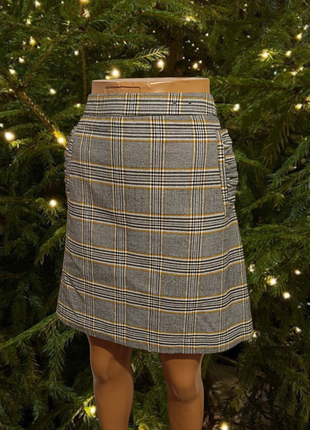 Классическая юбка в клетку ✨🖤🛒🛍️