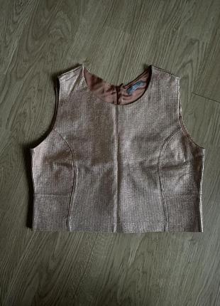 Праздничный блестящий топ zara