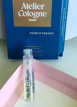Пробник atelier cologne pomelo paradis/ парфюмированный одеколон/унисекс