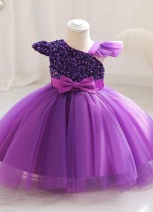 Нарядна святкова дитяча сукня для дівчинки4 фото