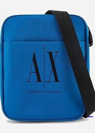 Сумка мужская тканевая armani exchange синий
