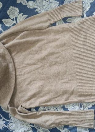 River island uk12 бежевий класний сіетр з об'ємним хомутом