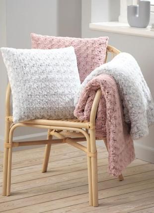 Плед 140 х 200 см. штучне хутро теплий на подарунок покривало декор травичка плюшевий...