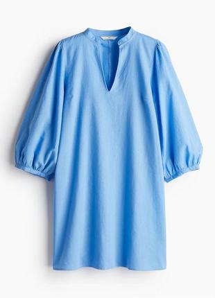 Нежное платье из микса льна h&m,p.s-m