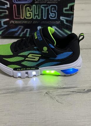 Кроссовки skechers flex-glow р. 32 кроссовки светятся новые оригинал