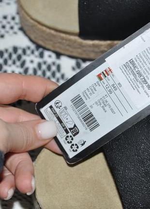 40-41 розмір нові фірмові жіночі шкіряні шльопанці еспадрильї new yorker9 фото