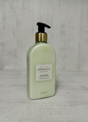 Лосьйон для рук і тіла з грушею і бобами тонка essense&co.