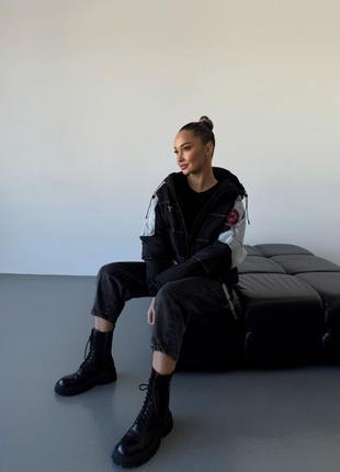 Пуховик женский наполнитель 90% пуха и 10%перо теплая, удобная куртка