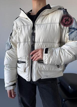 Пуховик женский наполнитель 90% пуха и 10%перо теплая, удобная куртка