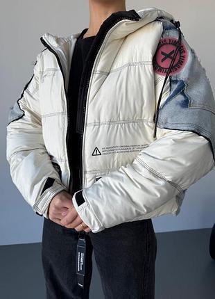 Пуховик женский наполнитель 90% пуха и 10%перо теплая, удобная куртка