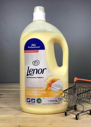 Кондиционер-ополаскиватель для белья lenor professional sommer brise - 4 л.