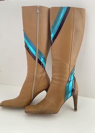 Сапоги кожаные versace