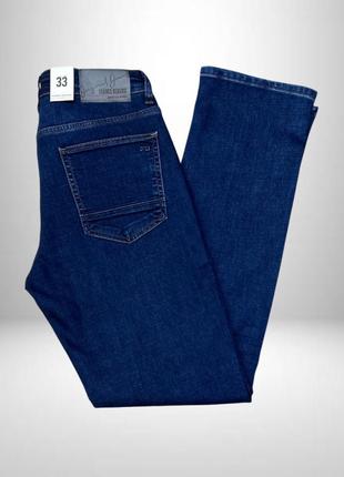 Джинсы мужские на флисе franco benussi синие артикул: jin0010