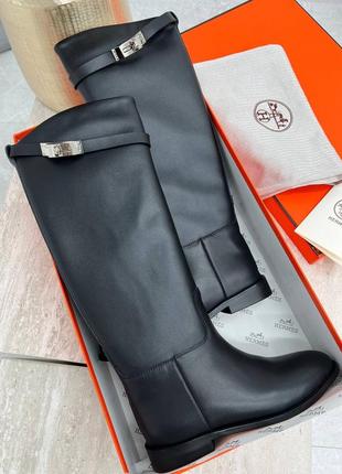 Брендови шкіряни сапоги черевики преміум якості у стилі he....s повний комплект