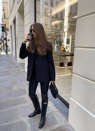 Брендови шкіряни сапоги черевики преміум якості у стилі he....s повний комплект