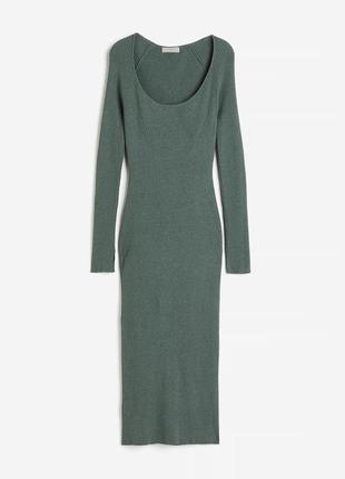 Нове плаття, сукня міді в рубчик h&m. нова колекція!