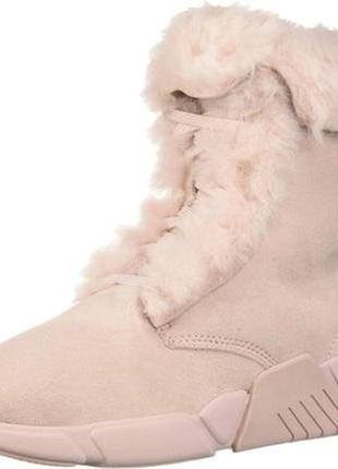 Меховые замшевые зимние ботинки на туральной овчине mark nason womens apres oxford us8 38,5-39