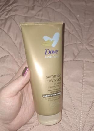 Бронзирующий лосьон dove 200ml