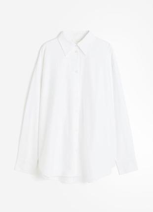 Нова бавовняна рубашка, сорочка h&m оверсайз.