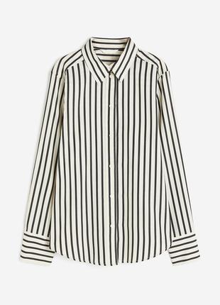 Нова бавовняна рубашка, сорочка оверсайз h&m, великий розмір, батал. нова колекція