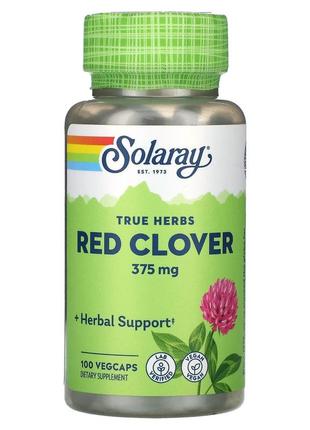 Червона конюшина solaray red clover 375 мг 100 вегетаріанських капсул